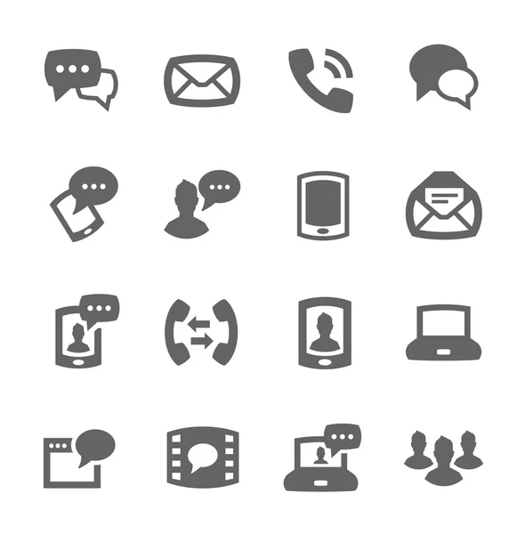 Communicatie-iconen — Stockvector