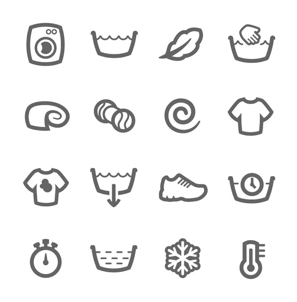 Washing machine icons — Stock Illustration Washing machine icons Vector Graphics