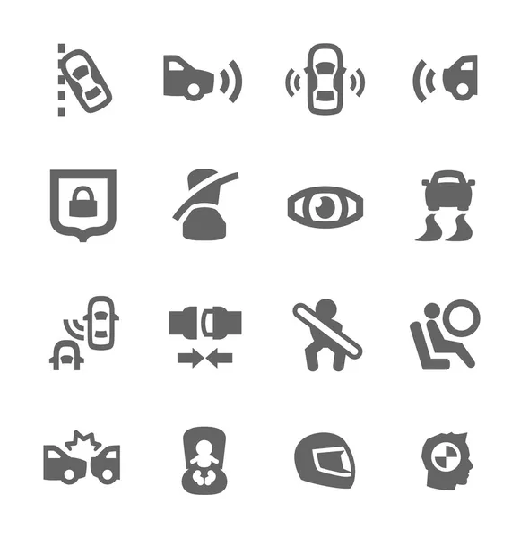 Iconos de seguridad automática — Archivo Imágenes Vectoriales