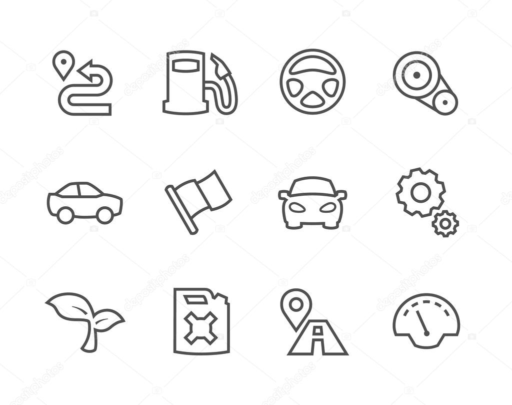Stroked Auto icons