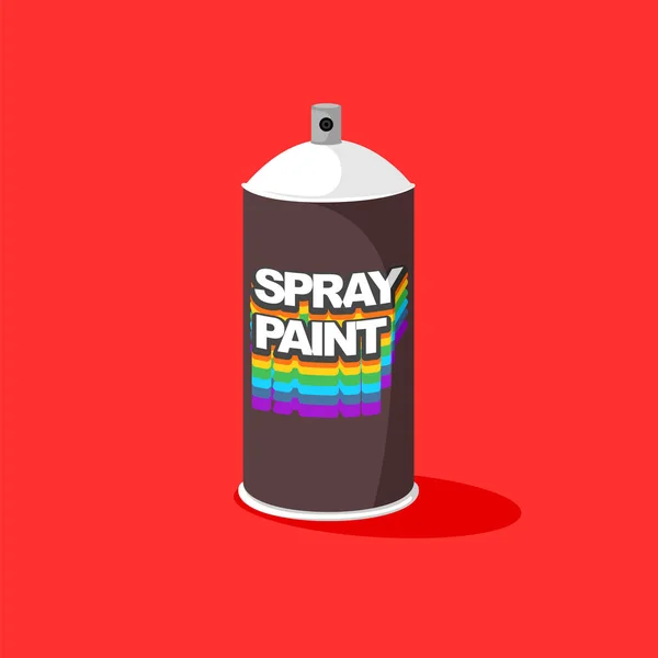 Sprey boya sprey boyası düz stil izole edilmiş ikon vektör çizimi