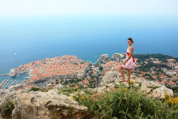 Girl in Dubrovnik — Stock Photo, Image