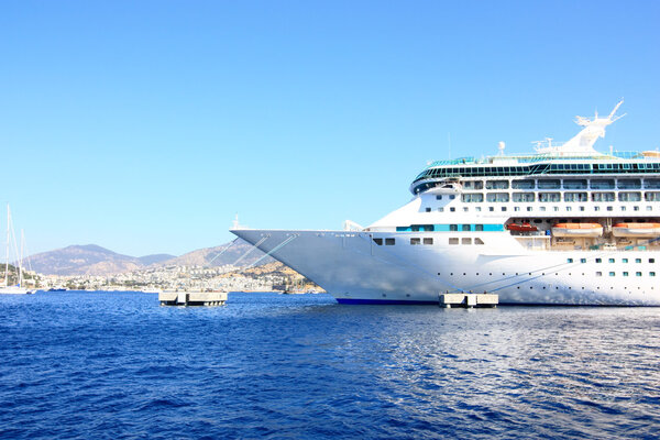 Cruise ship in the Mediterranean