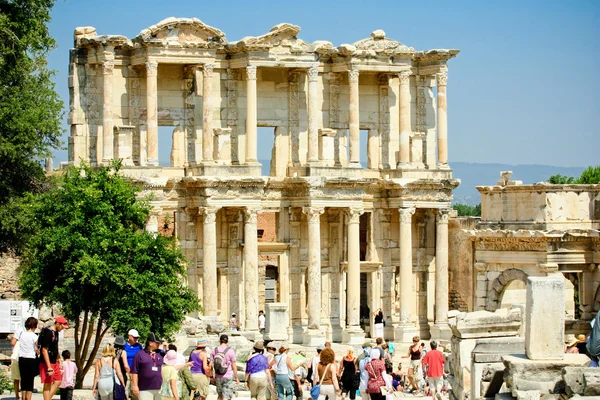Ephesus und die Bibliothek des Celsus — Stockfoto