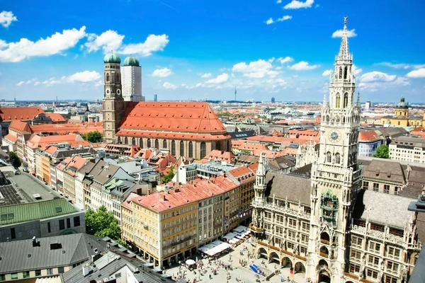 Marienplatz in Munich, Germany — Stock Photo, Image