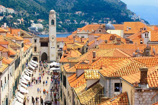 Strada Stradun a Dubrovnik — Foto Stock