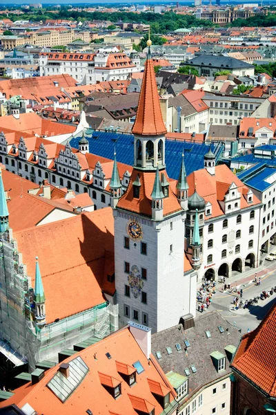 Oranžové střechy z Mnichova — Stock fotografie