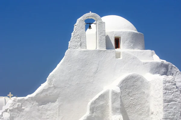 White-washed church in Mykonos — Stock Photo, Image