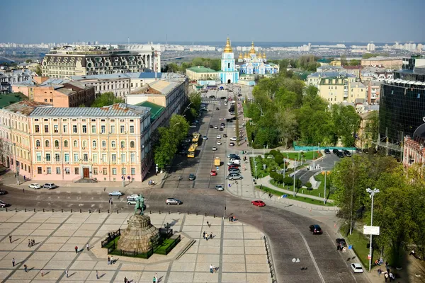 Площадь Святой Софии в центре Киева — стоковое фото