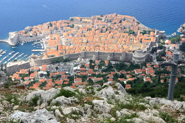 Orange roofs of Dubrovnik — Stock Photo, Image