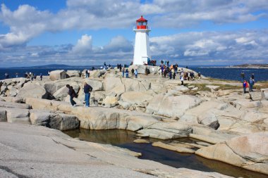 Peggy'nin Cove feneri Nova Scotia