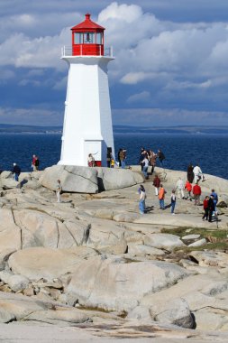 Peggy'nin Cove feneri Nova Scotia