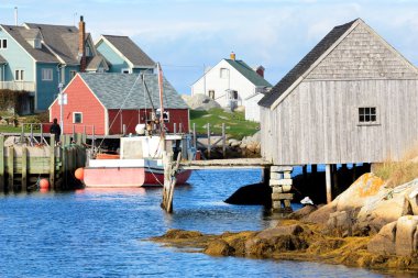 Peggy'nin Cove balıkçı köyü Nova Scotia
