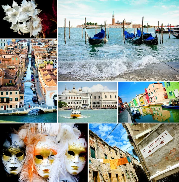 Venedig-Collage — Stockfoto