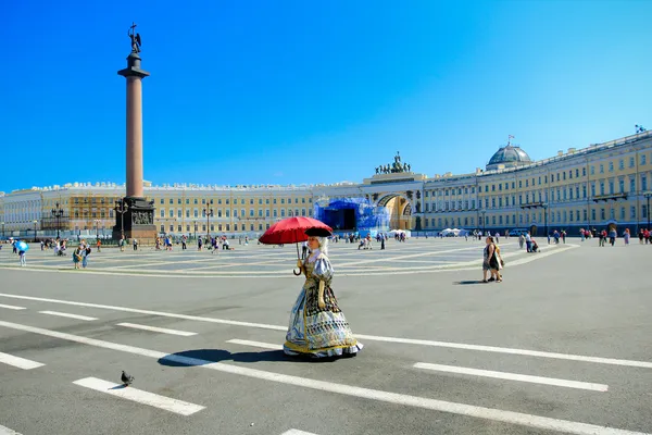 サンクトペテルブルクの宮殿広場 ストック写真