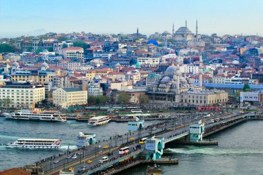 İstanbul ve galata Köprüsü