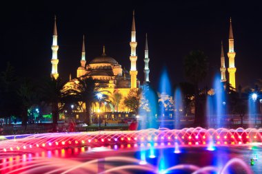 Geceleri Sultanahmet Camii