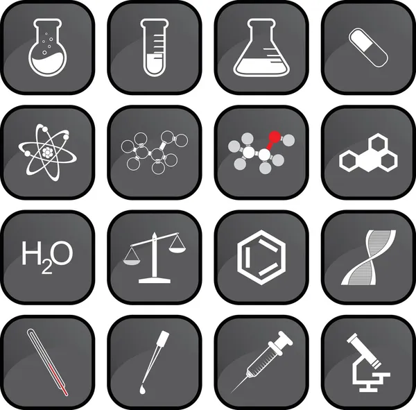 Chemistry icons Royalty Free Stock Images