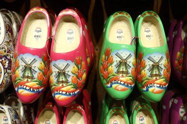 Clogs with windmill clipart
