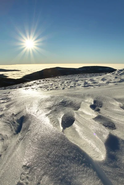 Solen på berg — Stockfoto