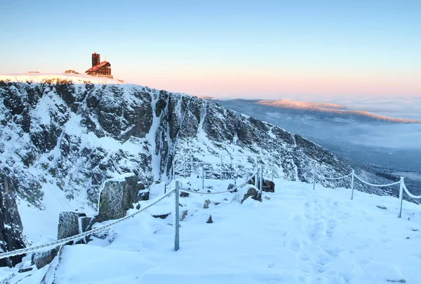 Reuzengebergte in de winter — Stockfoto