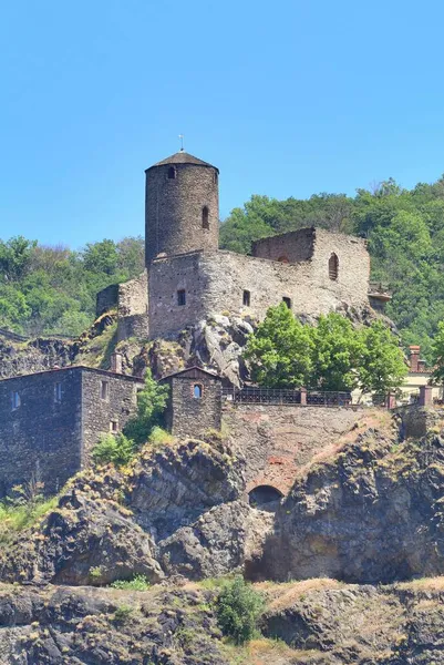 Zeer Oud Strekov Kasteel Tsjechië Europa — Stockfoto