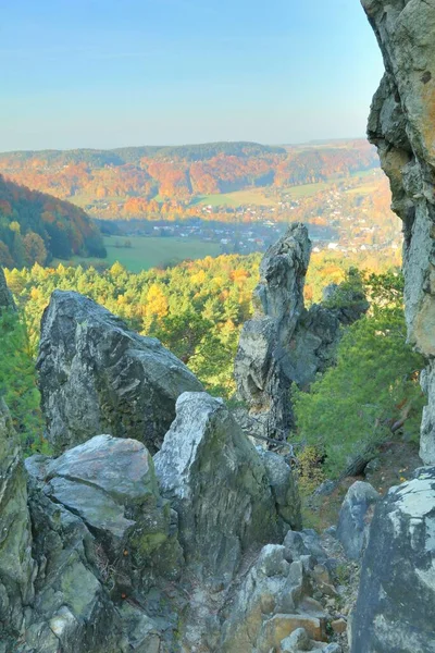 Majestic Suche Skaly Rocks Czech Republic Europe — ストック写真