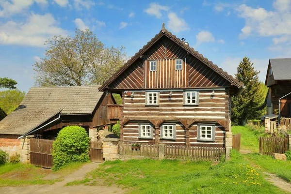 Traditional Wooden Cottage Czech Republic Europe — Zdjęcie stockowe