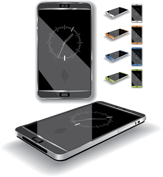 Ilustração vetorial de um smartphone touch-screen — Vetor de Stock