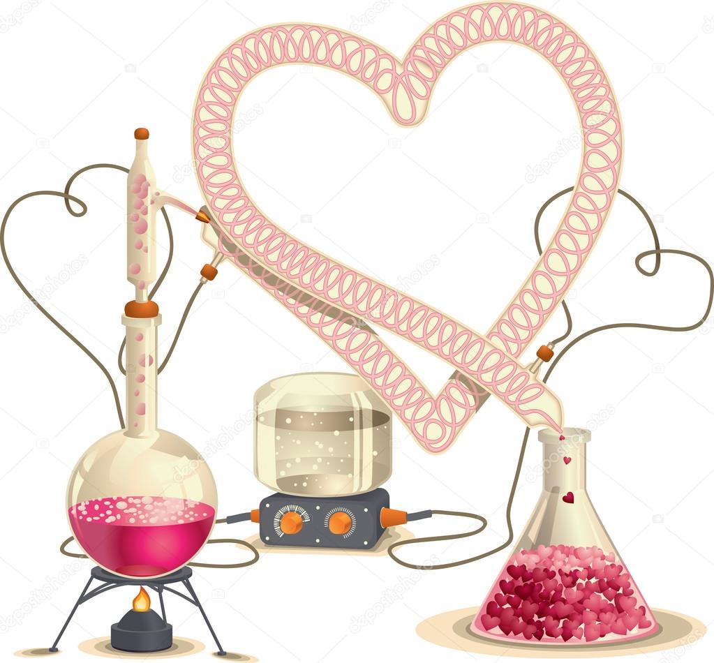 Love Chemistry - Vector Illustration