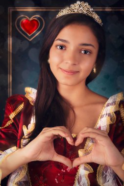 Queen of hearts portre