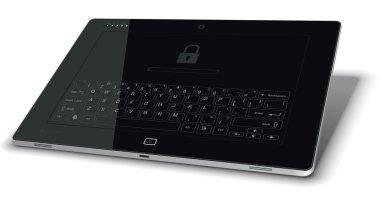 geri eğilerek vektör tablet