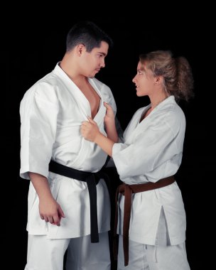 Karate Couple Passion clipart