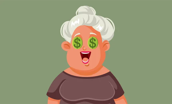 Middeleeuws Volwassen Vrouw Denken Geld Vector Cartoon — Stockvector