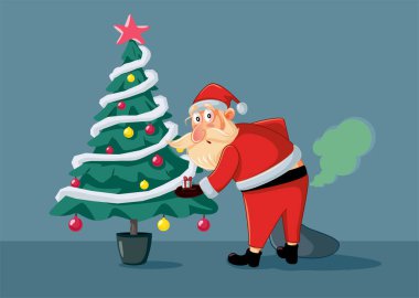 Komik Noel Baba Osuruk Gürültüsü Çizgi Filmi Yapıyor