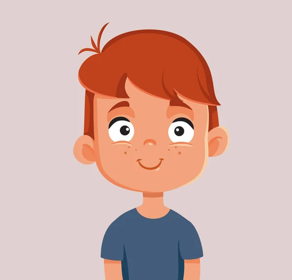 Little Boy Vector Desenhos Animados Personagem Ilustração — Vetor de Stock