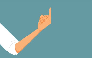 Hand Flipping Middle Finger Vector Cartoon Illustration