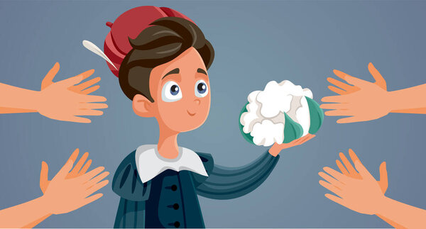 Child actor performing on a stage receiving standing ovations