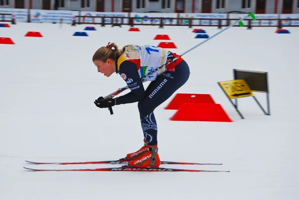 Skieur norvégien - Coupe du monde de ski d'orientation 2014 Images De Stock Libres De Droits