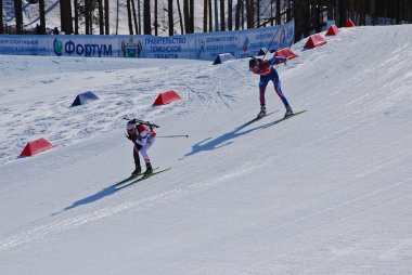 Biatlon - sporcu - sıcak yarış