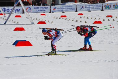 Biatlon - sporcu - sıcak yarış