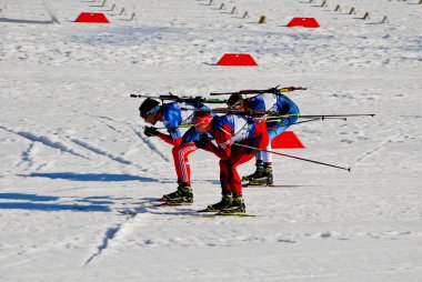 Biatlon - sporcu - sıcak yarış