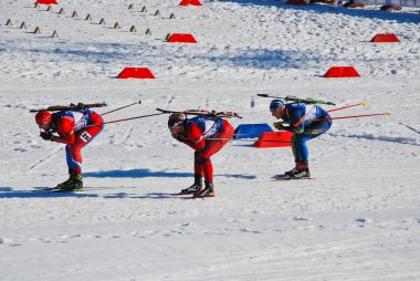 Biatlon - sporcu - sıcak yarış