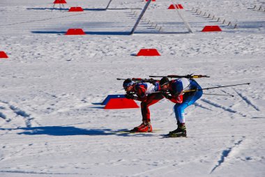 Biatlon - sporcu - sıcak yarış