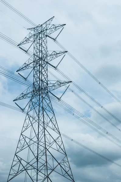 High voltage pole — Stock Photo, Image