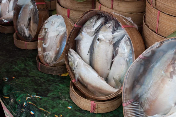 Mackerel basket — Stock Photo, Image