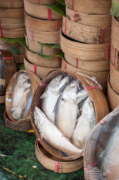 Mackerel basket — Stock Photo, Image