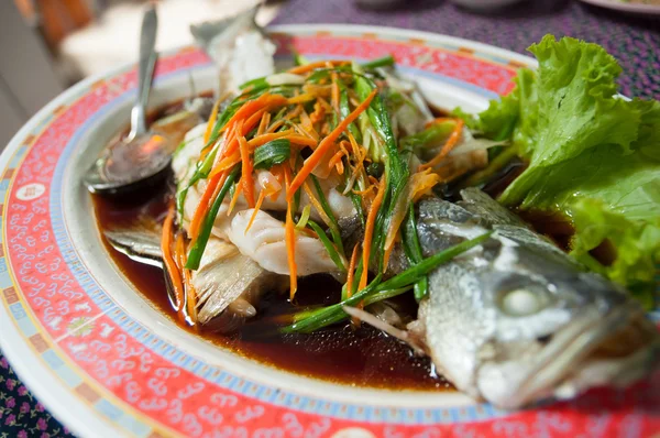 Snapper with soya — Stock Photo, Image