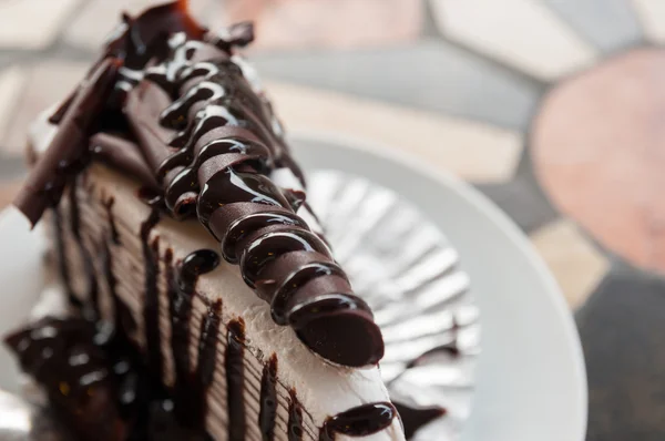Crepe pastel de chocolate — Foto de Stock