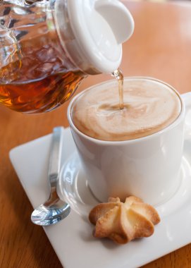sıcak kahve ve bal